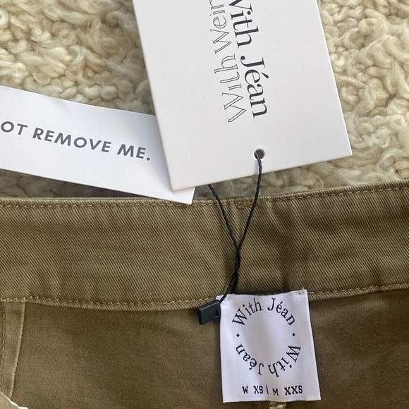 NWT With Jean Marie Shorts in Khaki - Picture 5 of 7